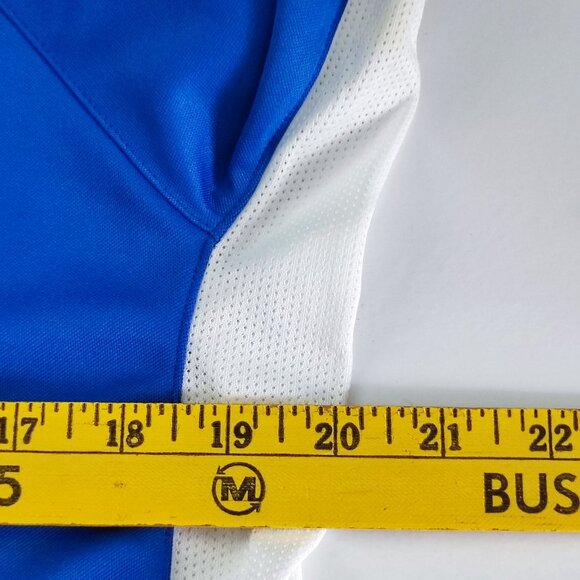 NWT Nike basketball training shirt women's size M blue white mesh on the side - Picture 13 of 14